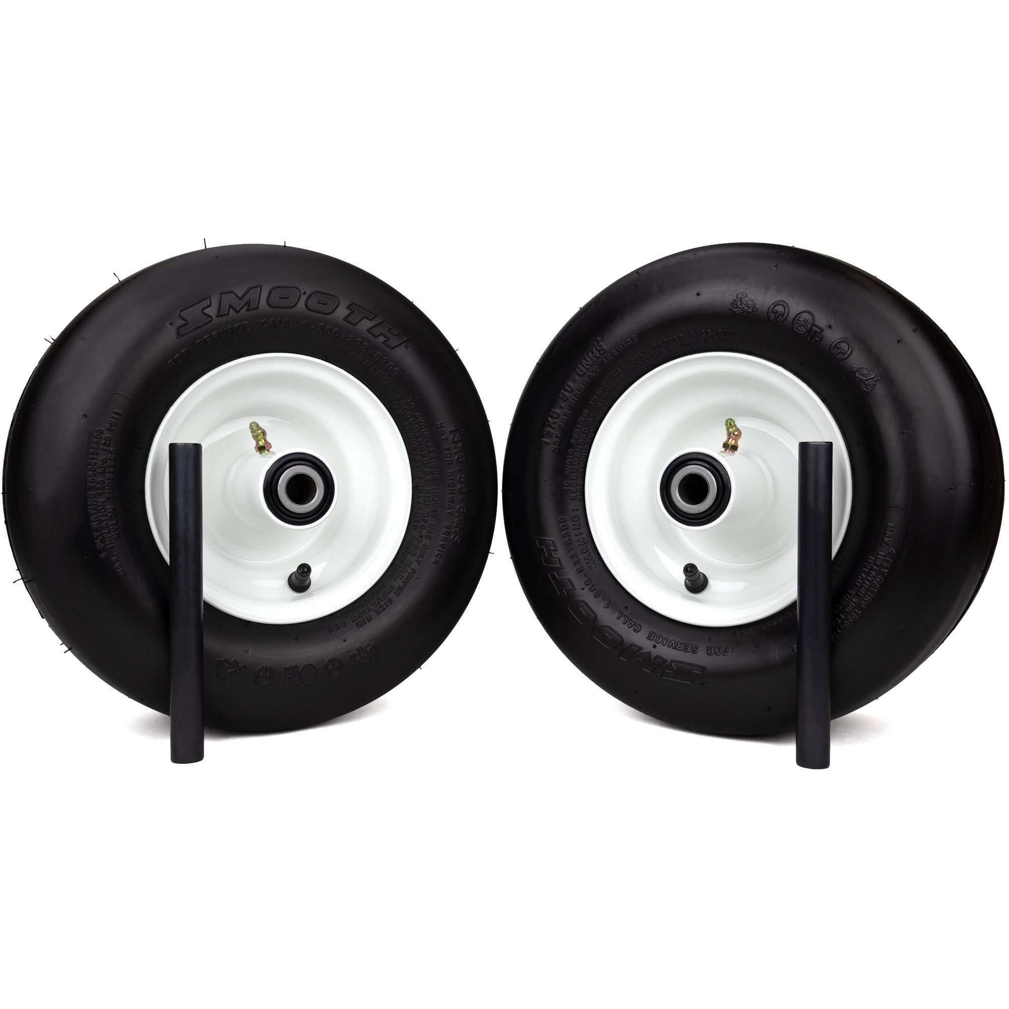 2) Pneumatic Tire Assemblies 13x6.50-6 Fits Toro Lazer Z Master