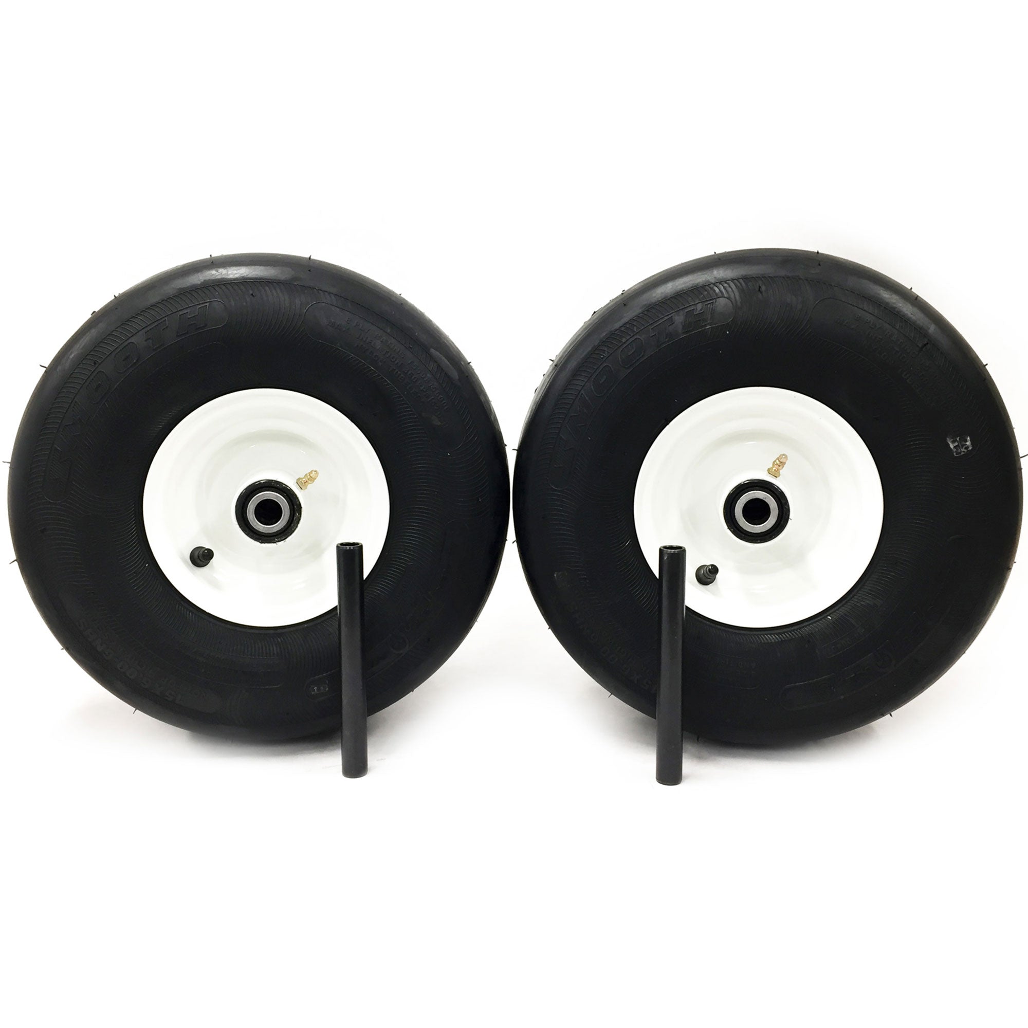 タイヤ&ホイール&カバー 2) Pneumatic Tire Assemblies 15x6.00-6 Fits Kubota ZD21 ZD28 ZD25F
