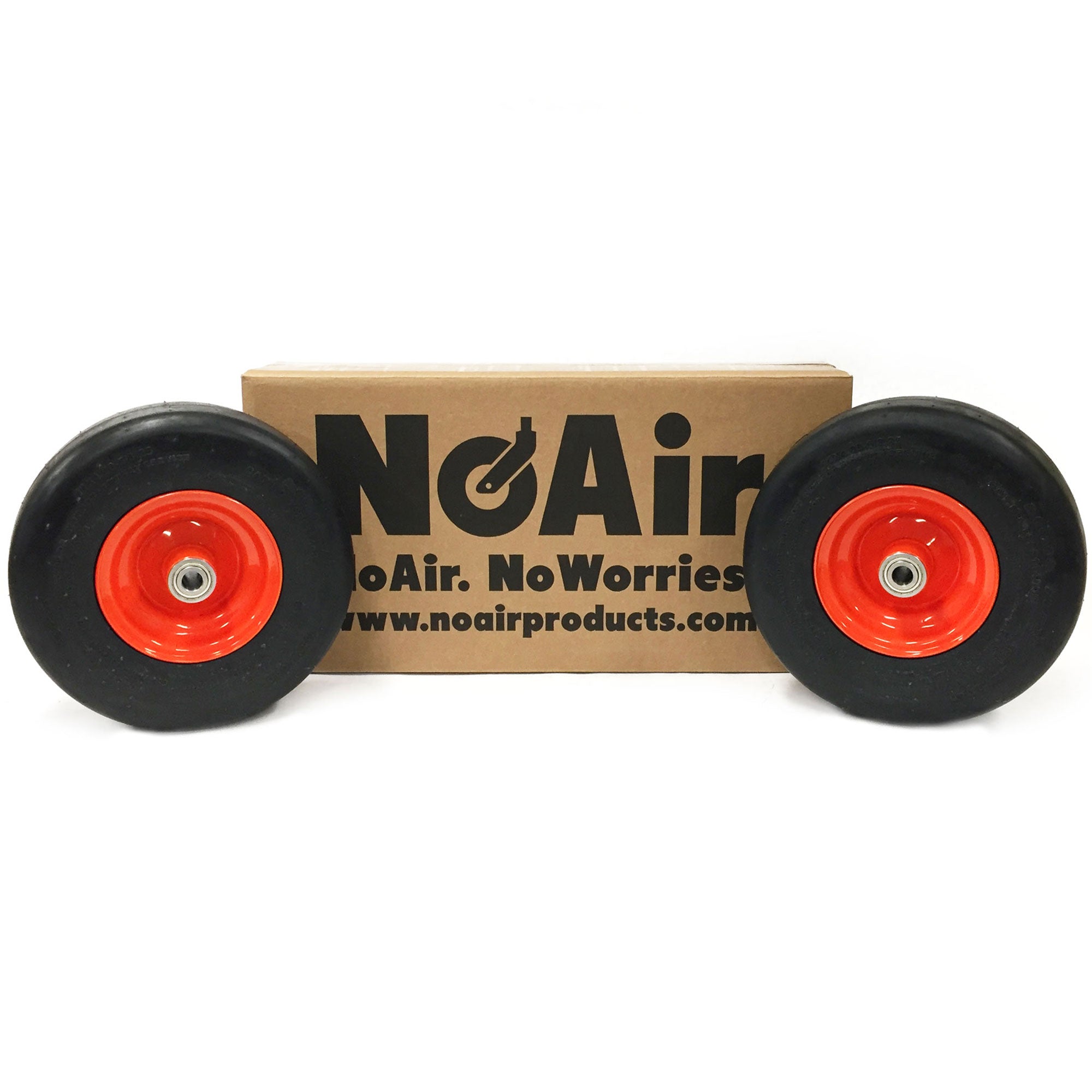 りんご　1117 NoAir® (2) Flat Free Tire Assemblies 11x4.00-5 Fits Kubota