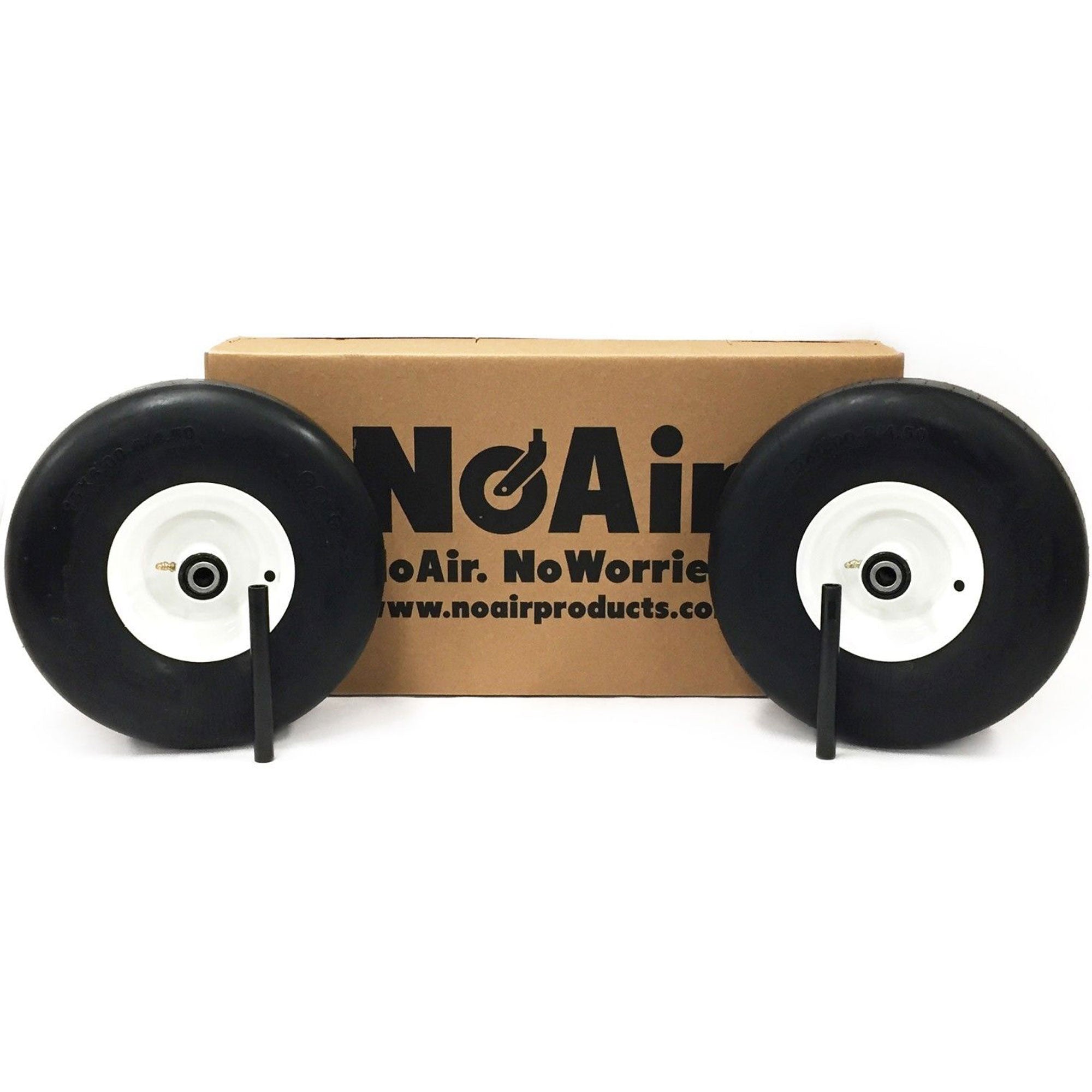 NoAir® (2) Flat Free Tire Assemblies 15x6.00-6 Fits Country