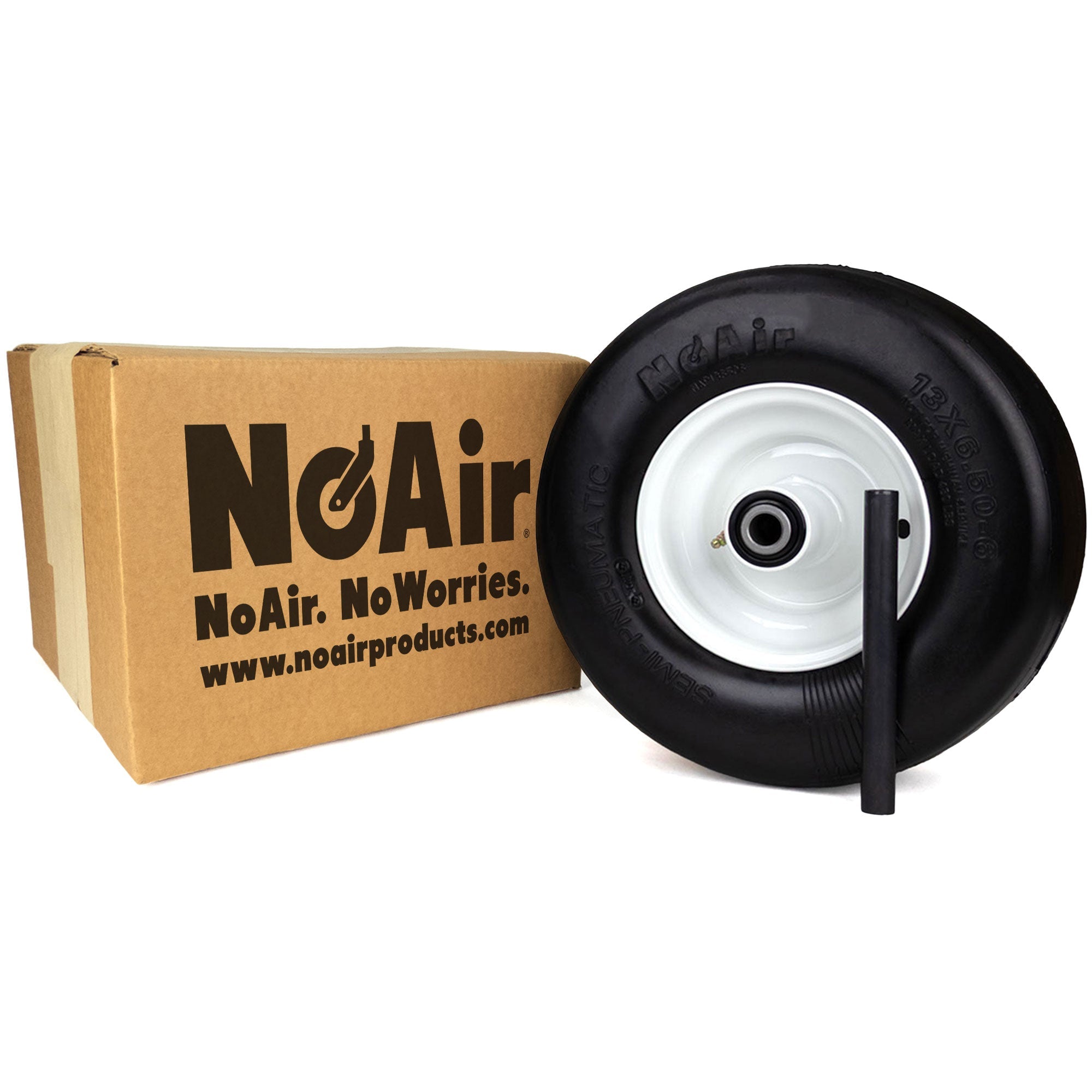NoAir® (1) Flat Free Tire Assembly 13x6.50-6 Fits Exmark Lazer Z