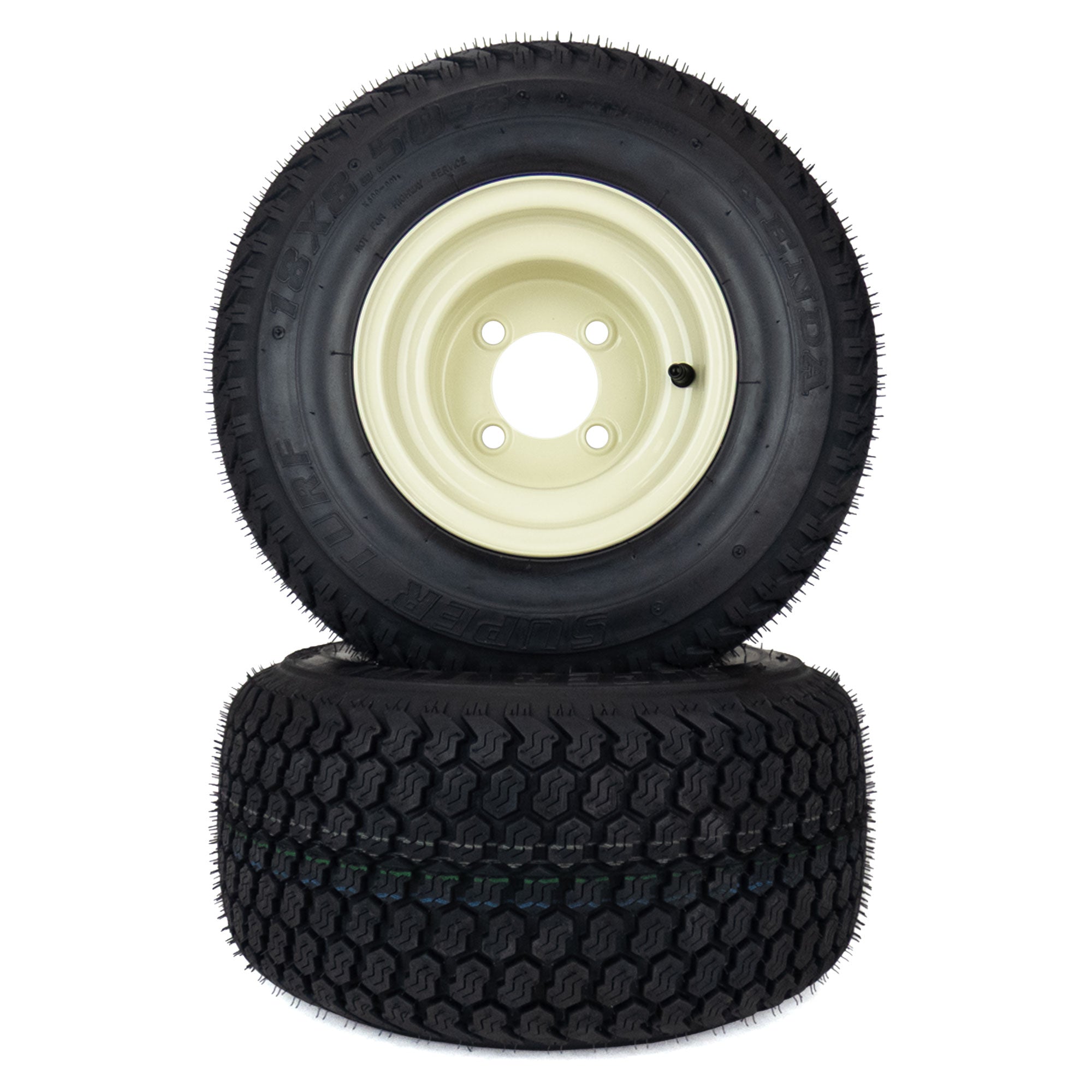 ラディッツ 2) Super Turf Tire Assemblies 18x8.50-8 Fits Cub Cadet RZT 42