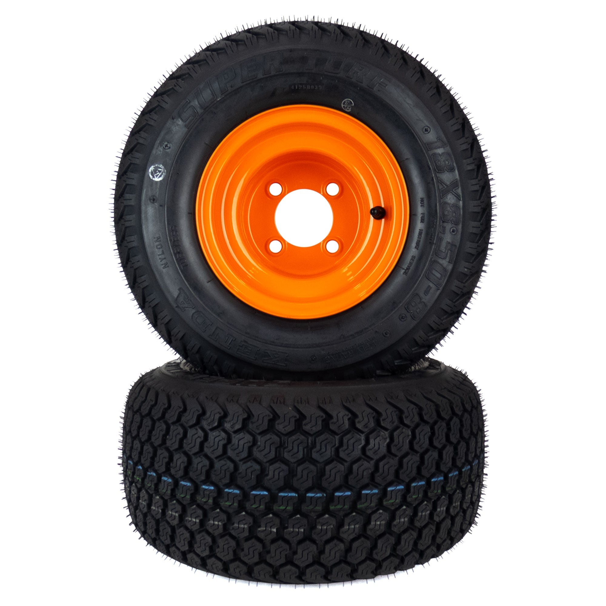 2) Super Turf Tire Assemblies 18x8.50-8 Fits Scag SWZT 48