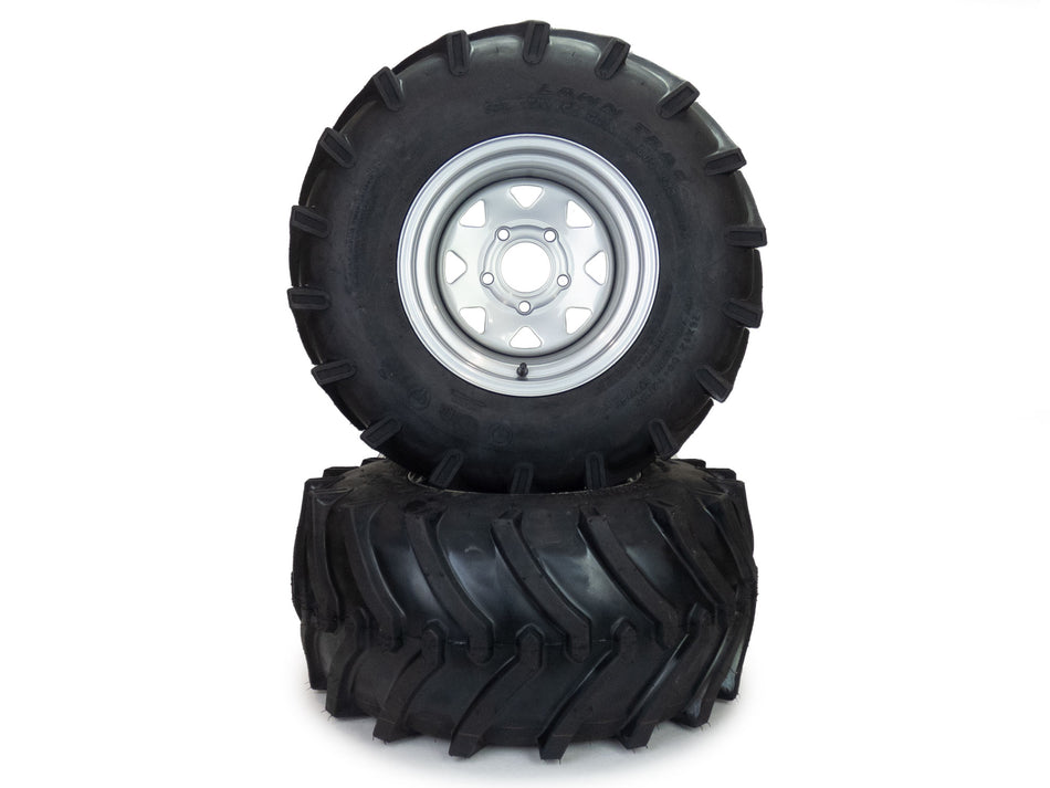 (2) Aggressive Tire Assemblies 26x12.00-12 Fits Hustler Super 104 603928