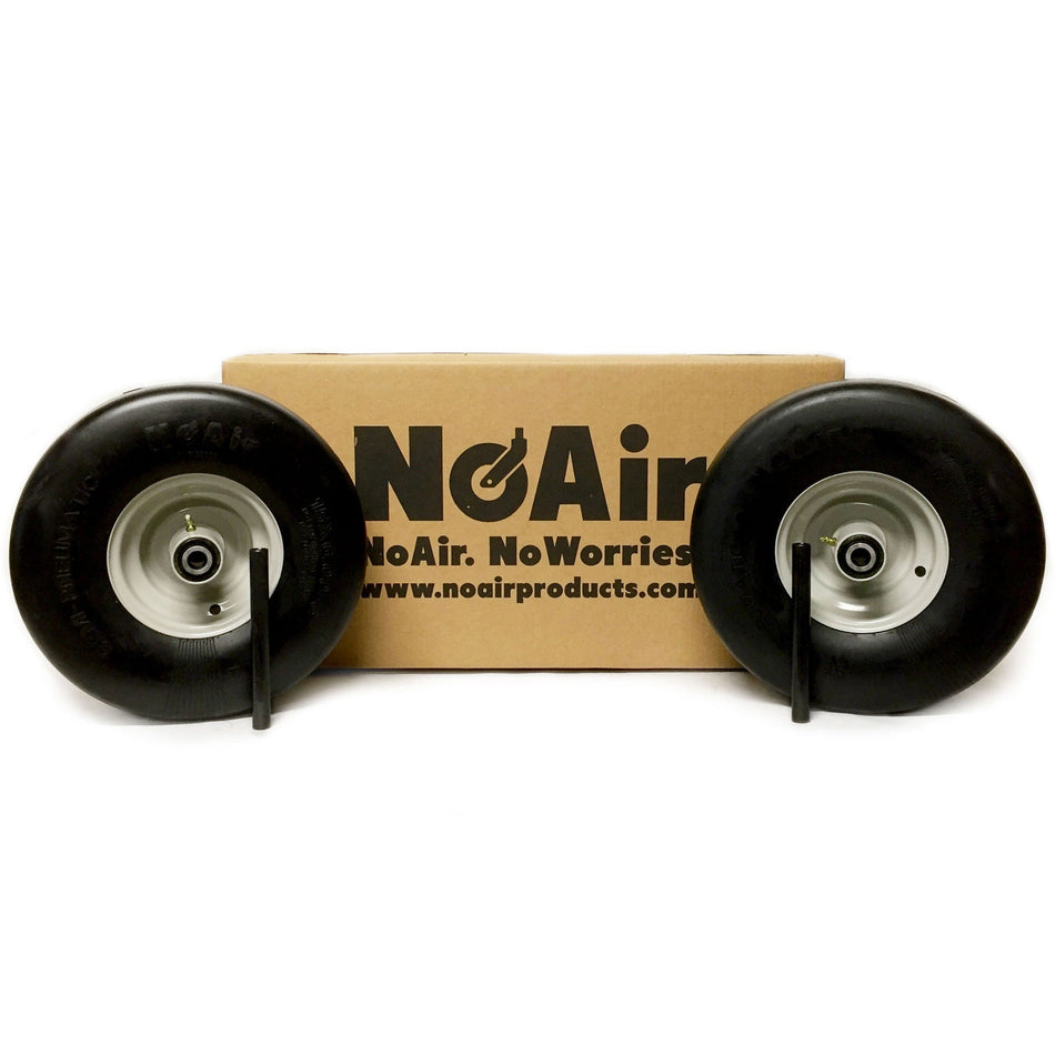 NoAir® (2) Gravely Ariens Flat Free Tire Assem 15x6.00-6 Pro Turn 200 400 Repl 79101000