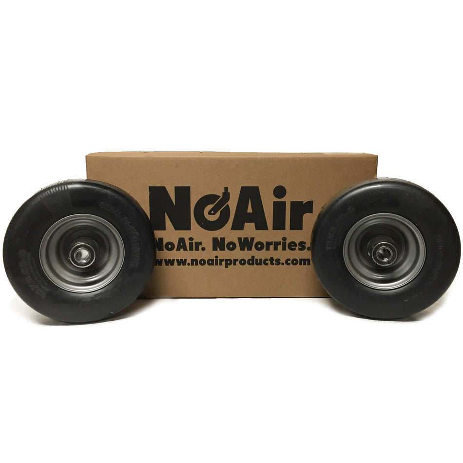 NoAir® (2) Flat Free Tire Assemblies 13x6.50-6 Fits Gravely Ariens HD ProTurn Apex 07101226