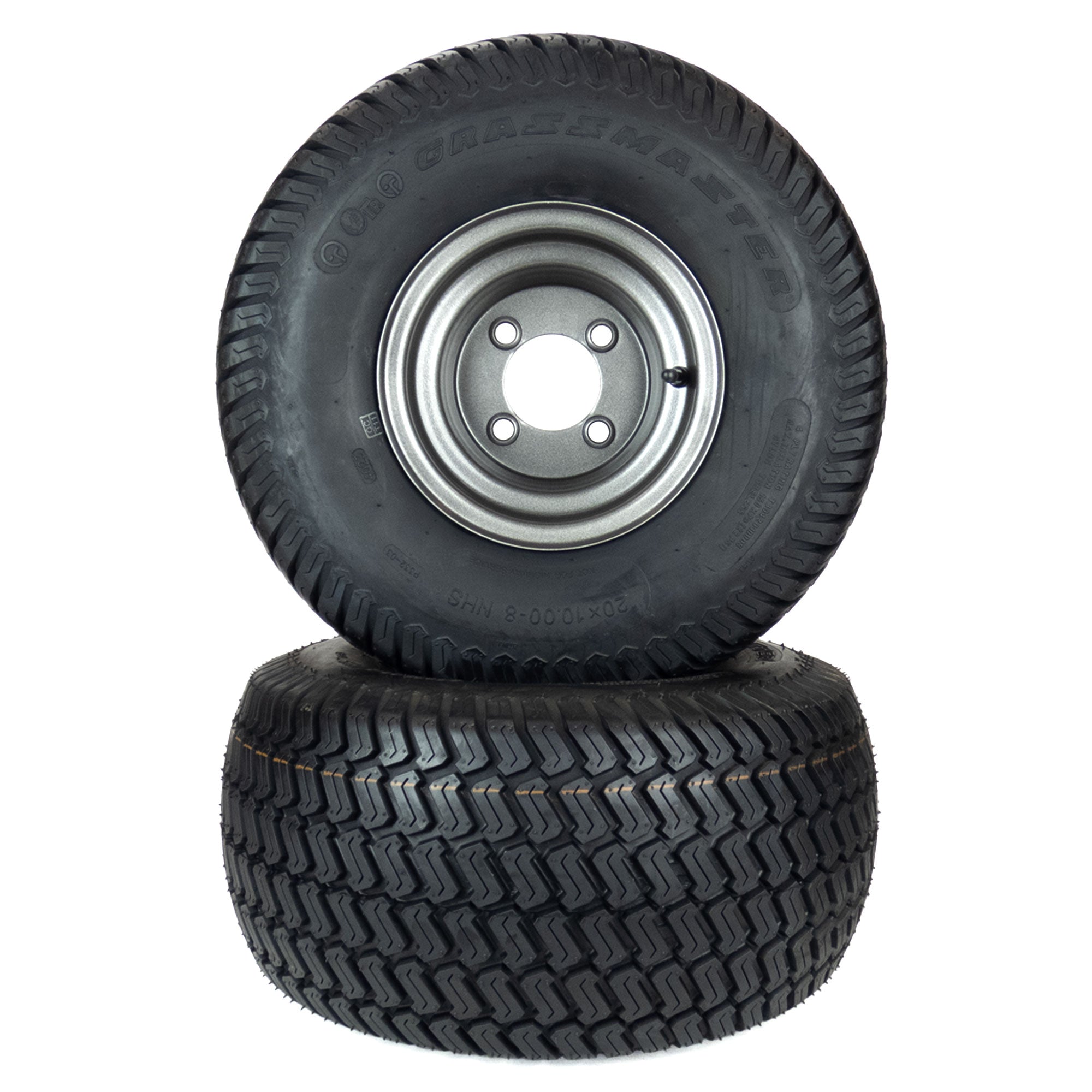 2) Turf Tire Assemblies 20x10.00-8 Fits Gravely ZTX 52
