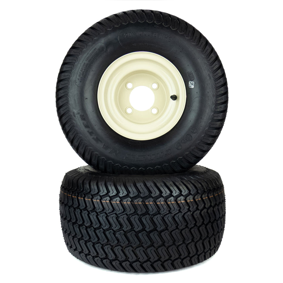 (2) Turf Tire Assemblies 20x10.00-8 Fits Cub Cadet ZT1 50" 54" 634Z05430 634Z07244
