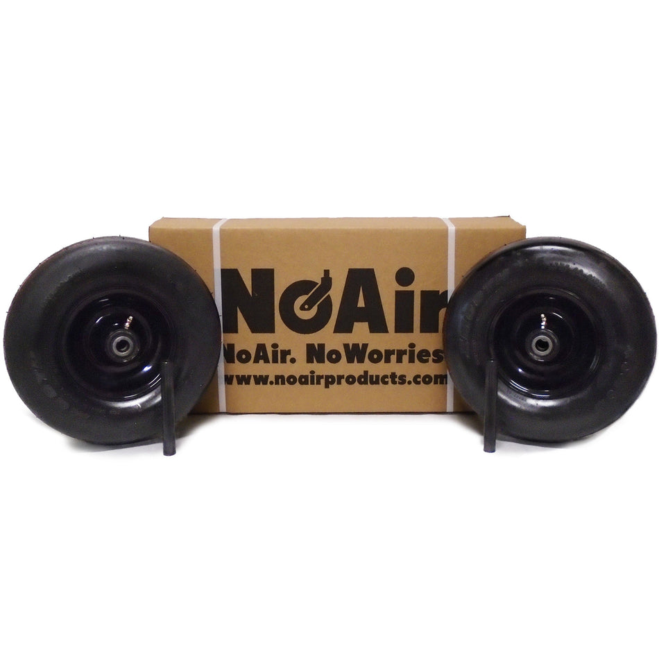 NoAir® (2) Flat Free Wheel Assemblies 13x5.00-6 Fits Wright Sentar 7240004