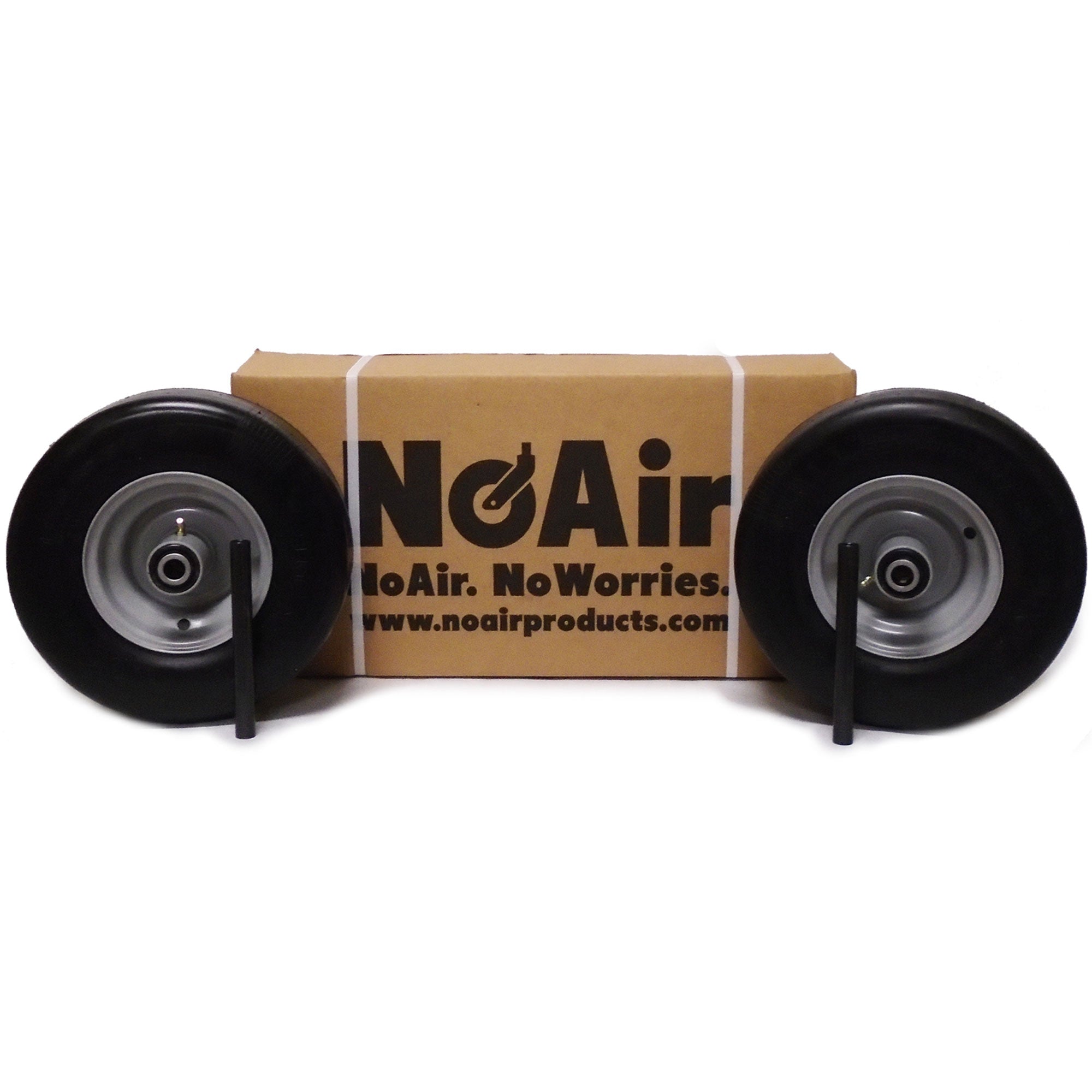 NoAir® (2) Flat Free Tire Assemblies 13x6.50-6 Fits Husqvarna