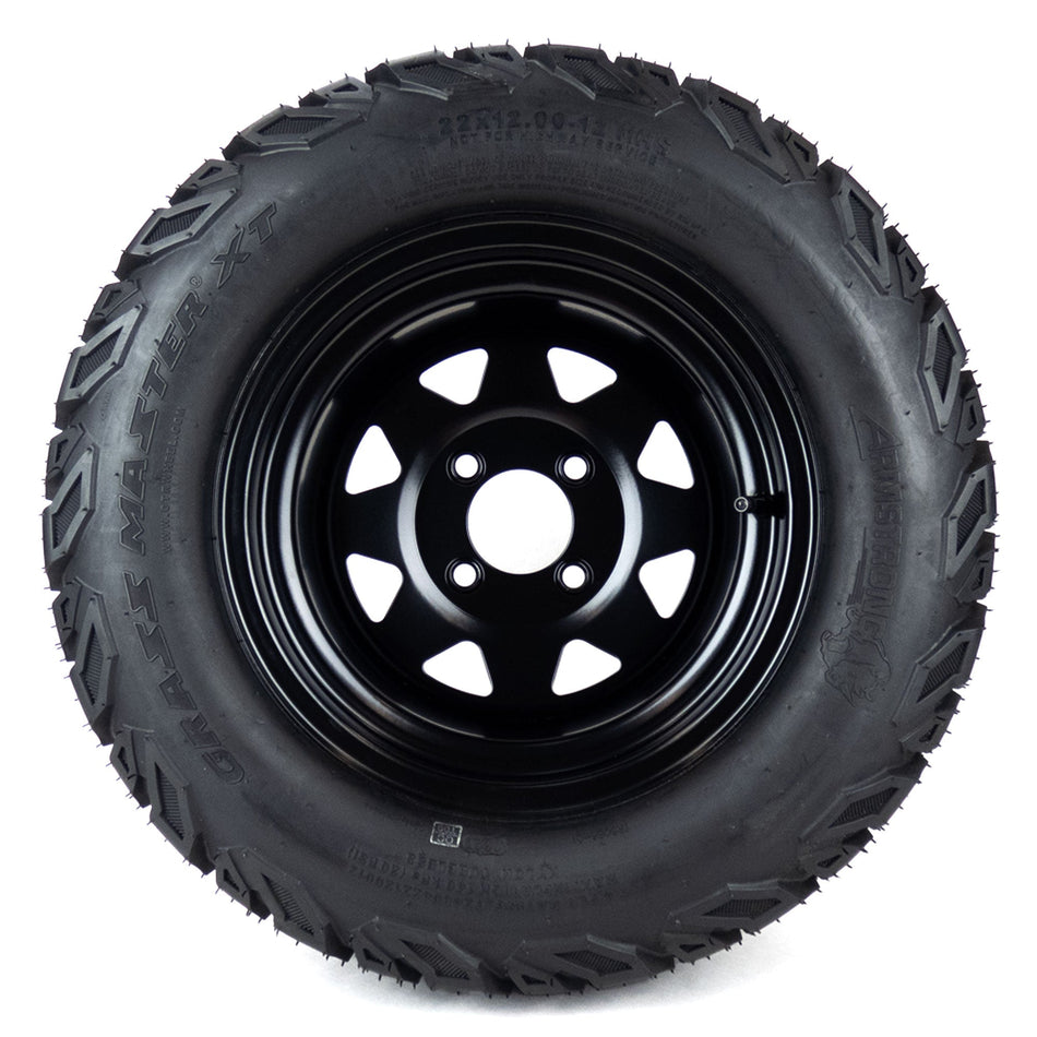 07101616 - ARIENS/GRAVELY 22x12.00-12 BLACK 4 LUG GM XT