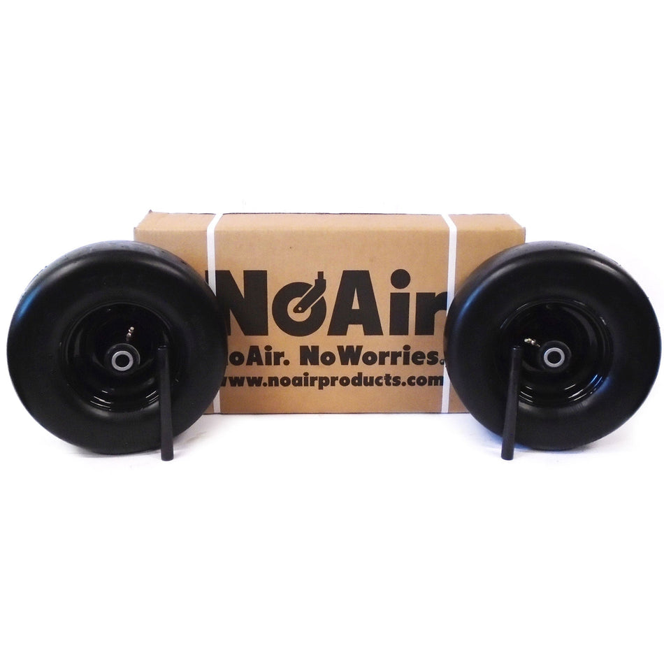 NoAir® (2) Flat Free Wheel Assemblies 13x6.50-6 Compatible With Gravely/Ariens Z Apex 2017+ 52/60"