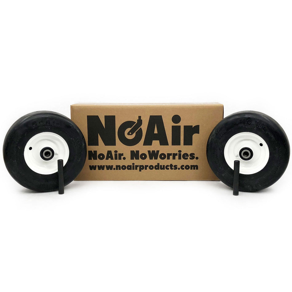 NoAir® (2) Flat Free Wheel Assemblies 11x4.00-5 Fits Toro Exmark Replaces 110-9965