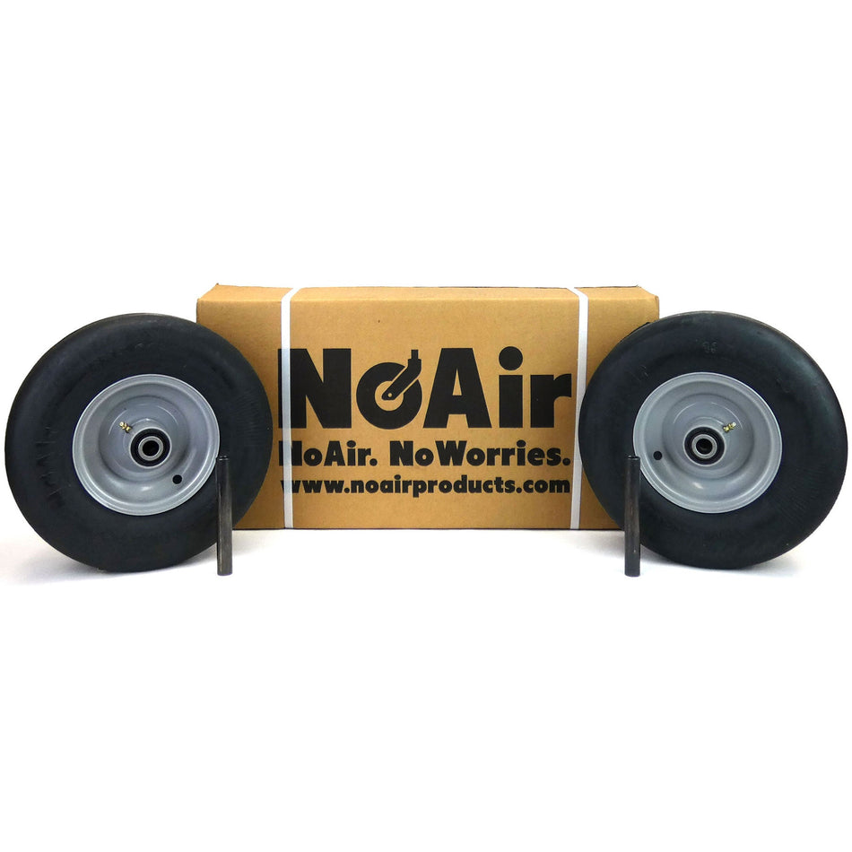 NoAir® (2) Ferris Flat Free Wheel Assemblies 13x5.00-6 IS 1500 2000 2100 Part 5022631
