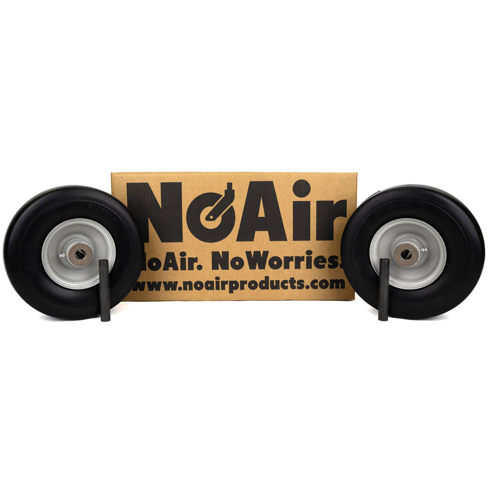NoAir® (2) Flat Free Tire Assemblies 9x3.50-4 Fits Gravely Hydro & Gear 07100931
