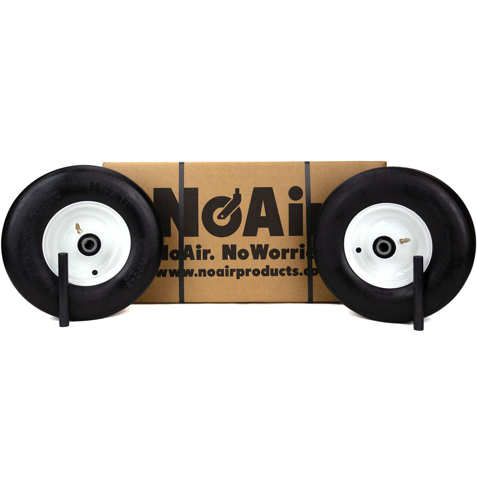 NoAir® (2) Flat Free Tire Assemblies 13x5.00-6 Fits Exmark Toro 119-3473