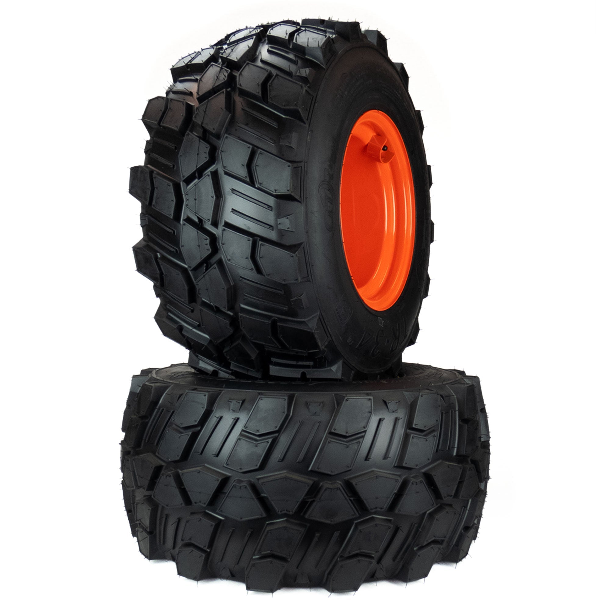 2) Aggressive Tire Assemblies 26x12.00-12 Fits Kubota BX Series
