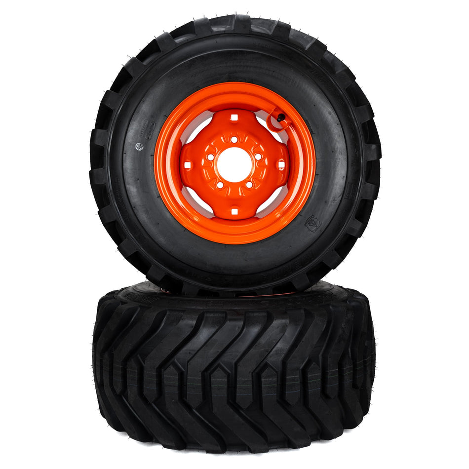 (2) Industrial Tire Assemblies 26x12.00-12 Fits Kubota BX Series K2561-17610