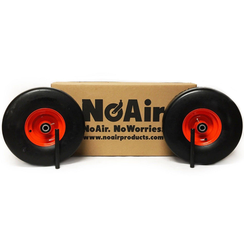 NoAir® (2) Flat Free Tire Assemblies 15x6.00-6 Fits Kubota ZD321 ZD323 ZD326 K3181-18032