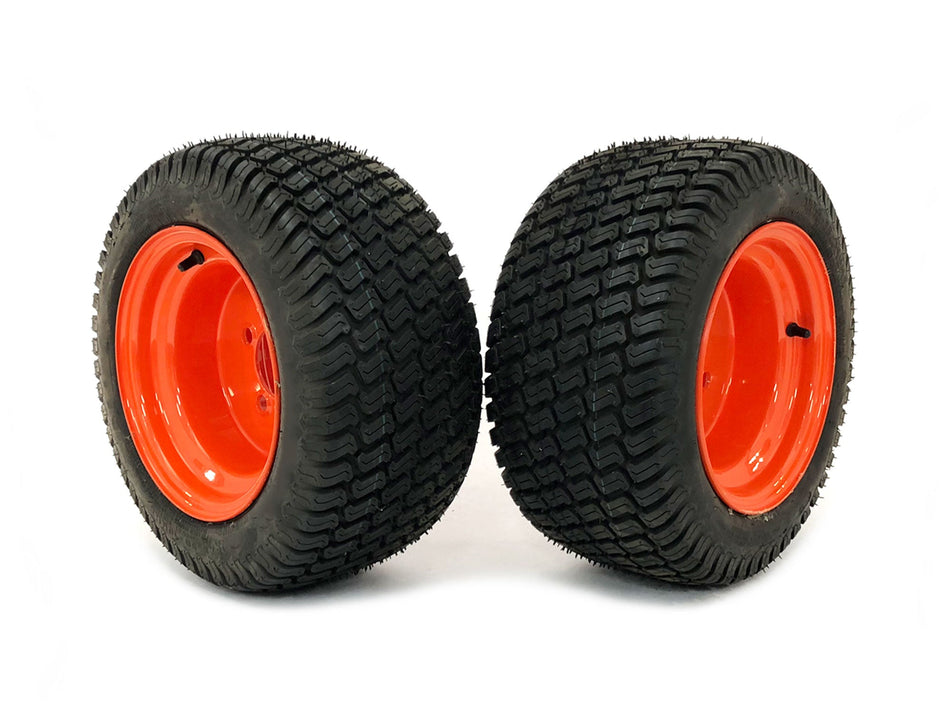 (2) Flat Free Tire Assemblies 18x8.50-10 Fits Kubota BX Series K2581-18100