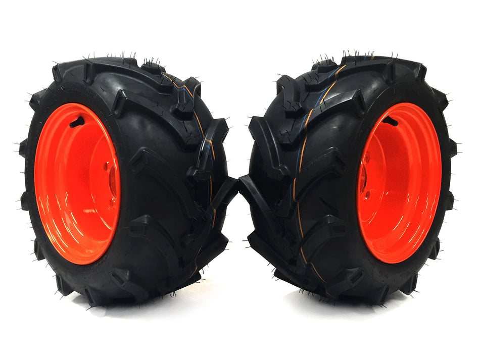(2) Flat Free Tire Assemblies 18x8.50-10 Fits Kubota BX Series K2581-18410