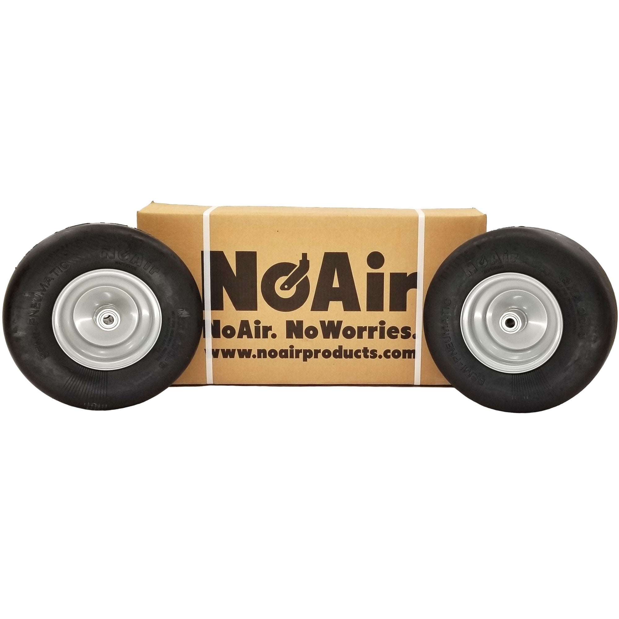 NoAir® (2) Flat Free Tire Assemblies 13x5.00-6 Fits Dixie Chopper