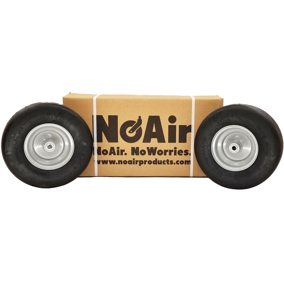 NoAir® (2) Dixie Chopper Flat Free Wheel Assem 13x5.00-6 Fits 42" to 72" Replaces 10202