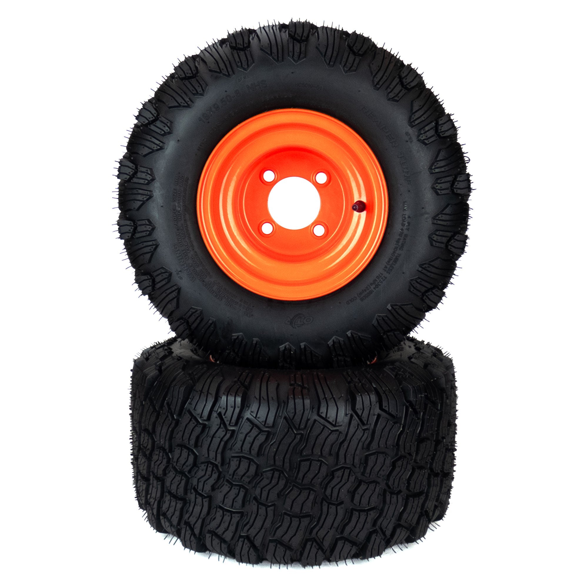 2) Reaper Turf Tire Assemblies 18x9.50-8 Fits Bad Boy MZ Magnum 48