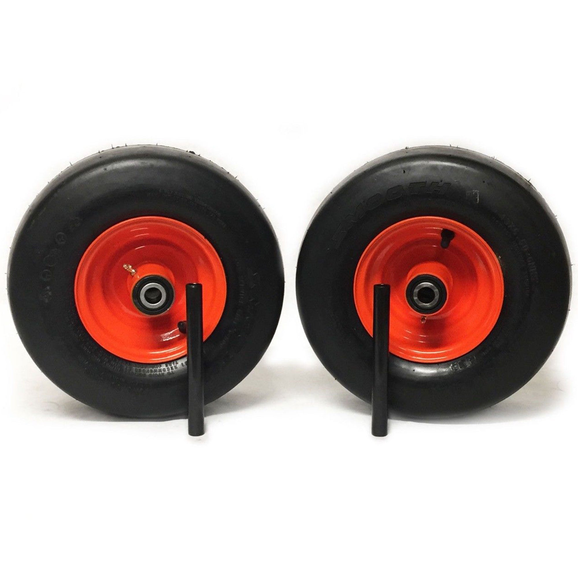 2) Pneumatic Tire Assemblies 15x6.00-6 Fits Kubota ZD321 ZD323