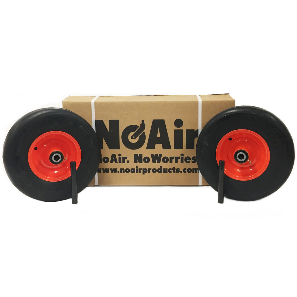 NoAir® (2) Flat Free Tire Assemblies 13x5.00-6 Fits Kubota ZG222 ZG227 K3271-18020