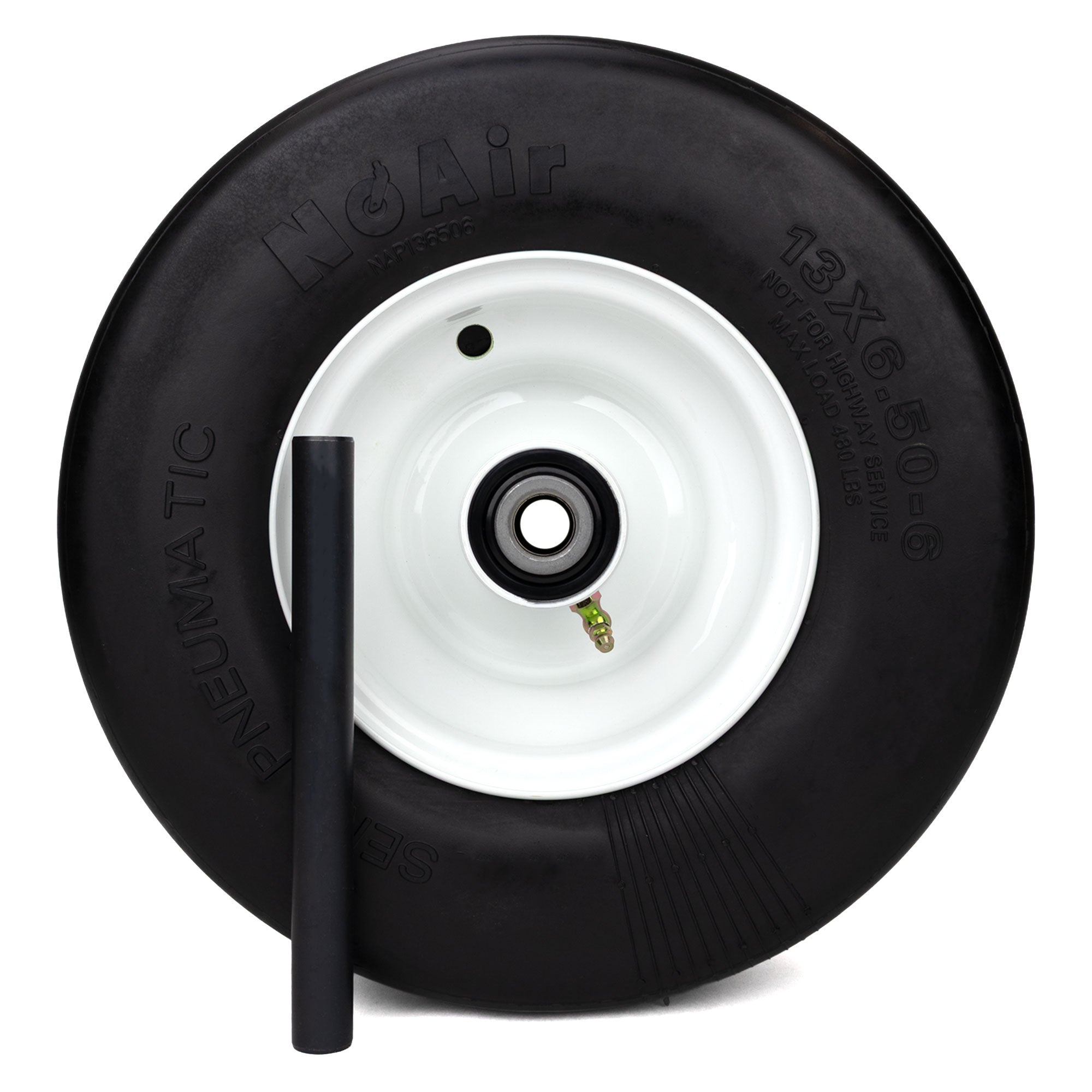 NoAir® (1) Flat Free Tire Assembly 13x6.50-6 Fits Exmark Lazer Z