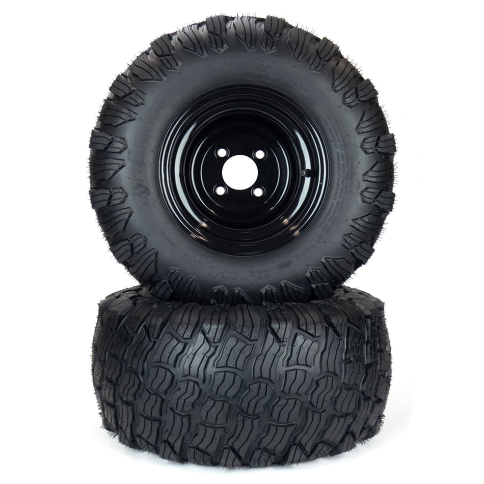 (2) Reaper Turf Tire Assemblies 22x11.00-10 Fits Gravely Ariens HD ZX Apex Zenith 52" 60" 79110700