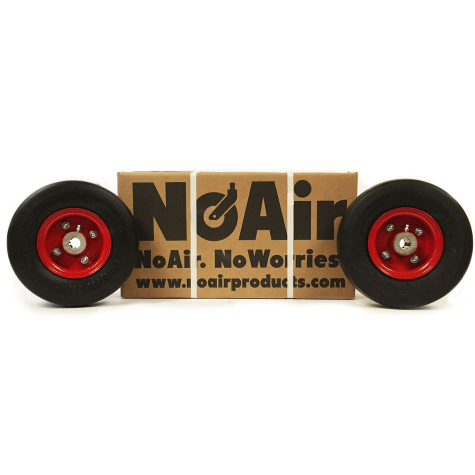 NoAir® (2) Bob-Cat Flat Free Tire Assemblies 9x3.50-4 Fits Classic Pro 32" 36" 48" 38209