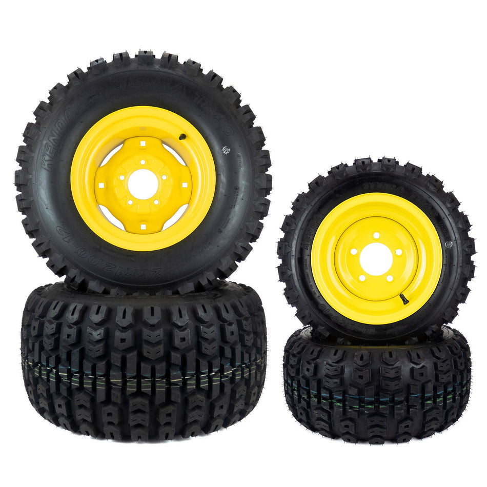 (4) All Terrain Tire Assemblies 26x12.00-12 18x8.50-10 Fits John Deere TCU20390 LVA20123