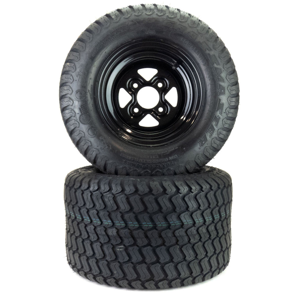 (2) Turf Tire Assemblies 20x12.00-10 Fits Cub Cadet ZT2 50" 54" 60" 634-05944