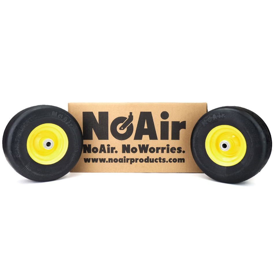 NoAir® (2) Flat Free Tire Assemblies 11x4.00-5 Fits John Deere Z235E Z255E Z335E Z355E