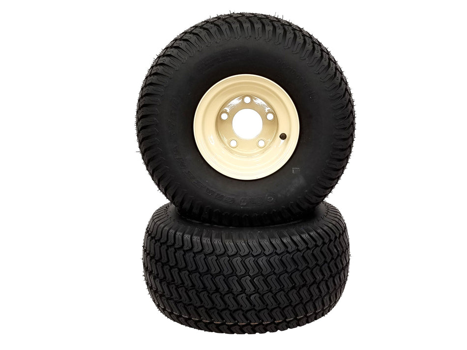 (2) Wheel and Tire Assemblies 20x10.00-8 Compatible With Grasshopper 618 Series Rpls 483921