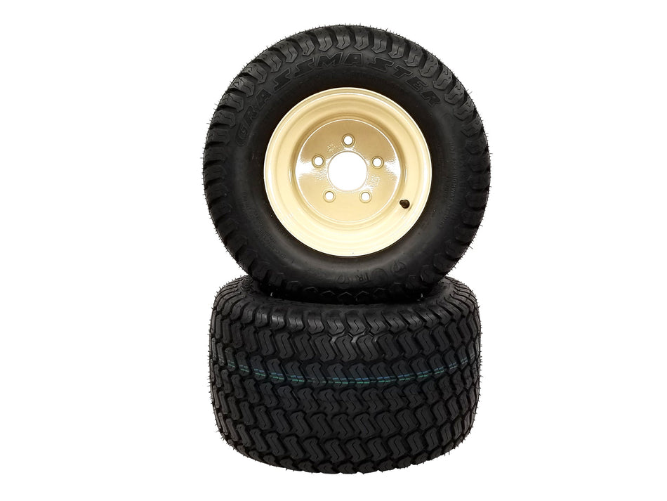 (2) Wheel and Tire Assemblies 20x12.00-10 Compatible With Grasshopper Replaces 483924 483925