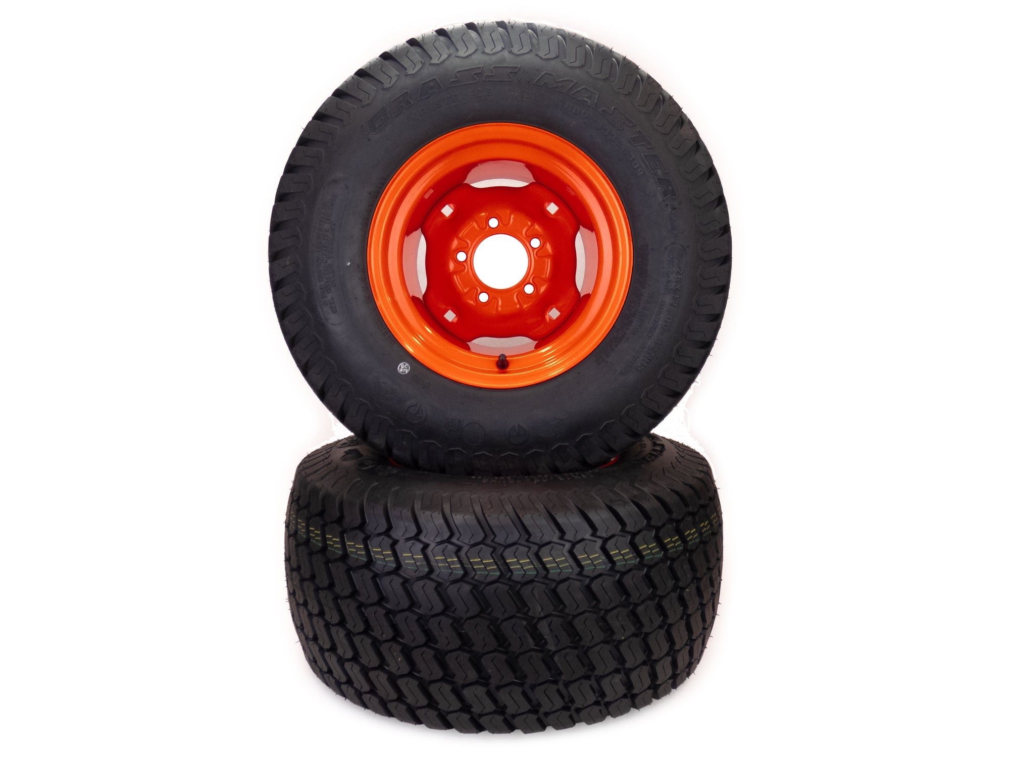 2) Turf Tire Assemblies 26x12.00-12 Fits Kioti CS2210 CS2510