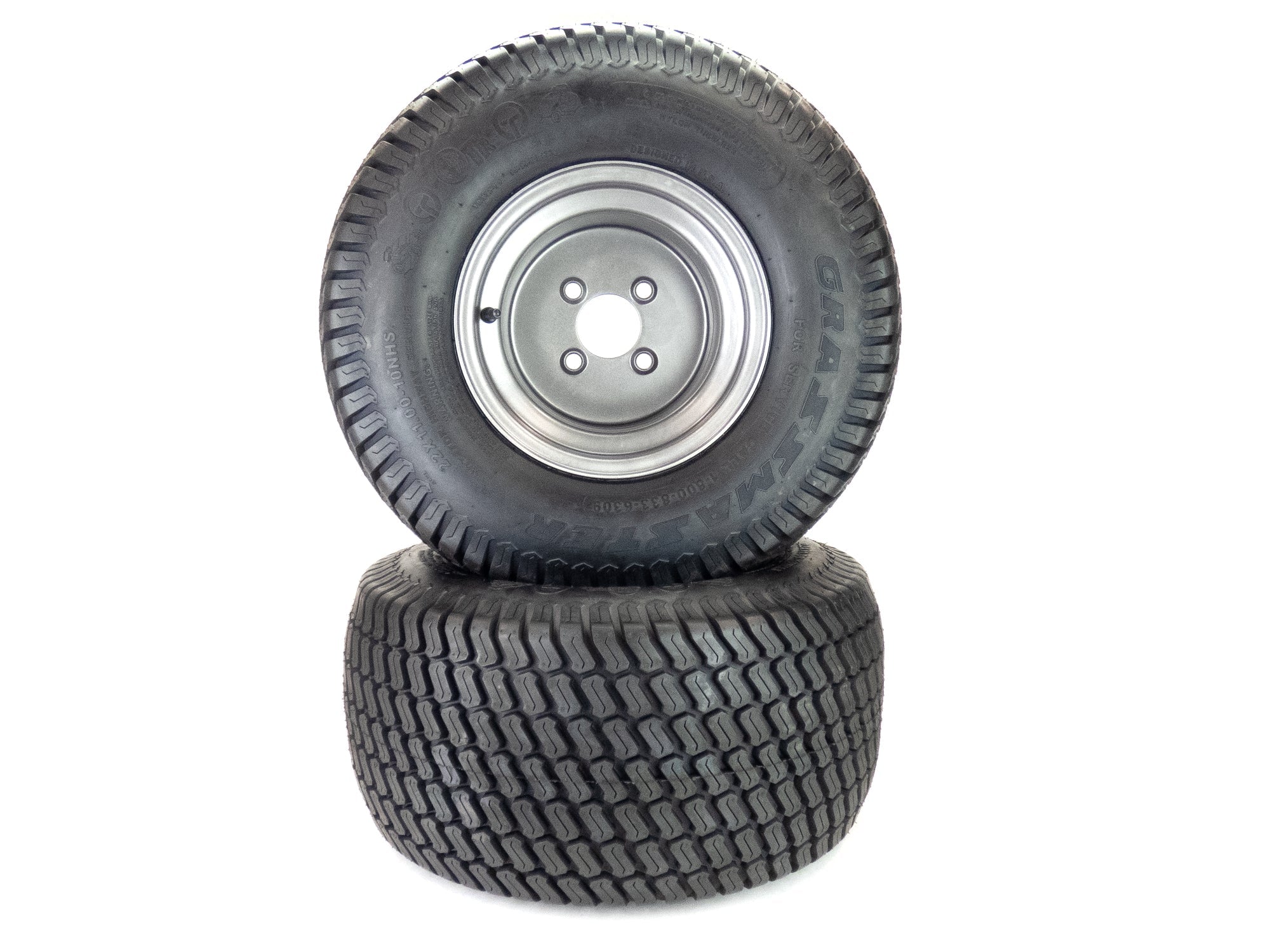 2) Turf Tire Assemblies 22x11.00-10 Fits Gravely Ariens HD ZX Apex
