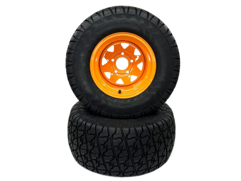 (2) Heavy Duty Tire Assemblies 24x12.00-12 Fits Scag Cheetah 484024 - 484023