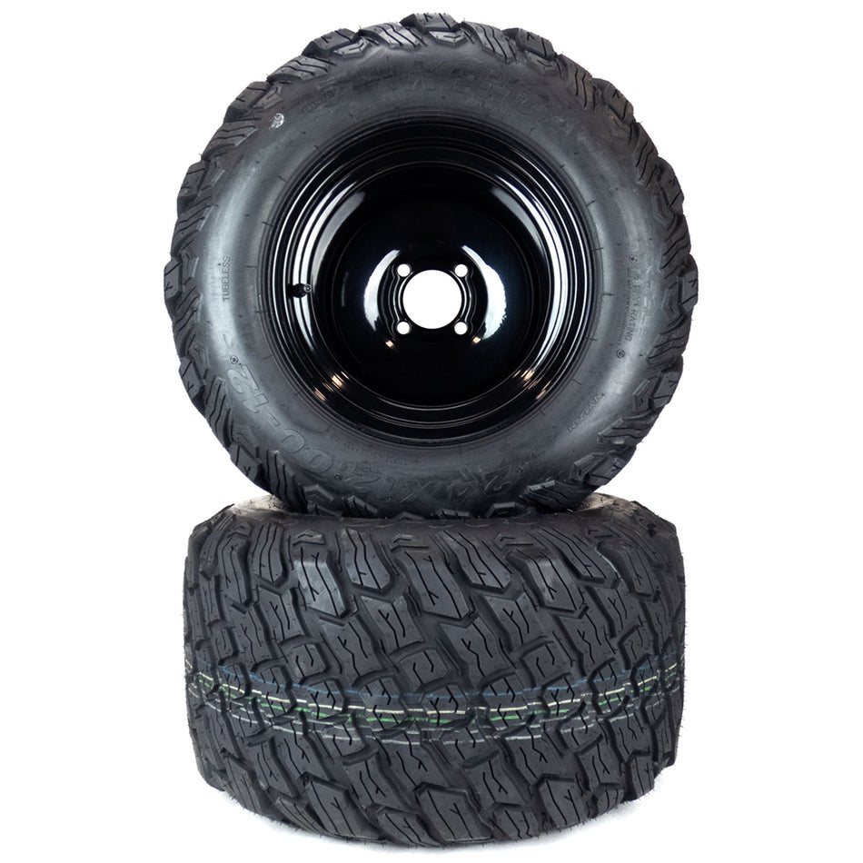 (2) Wide Stance Kit Tire Assemblies 24x12.00-12 Fits Scag Patriot 61" 486291
