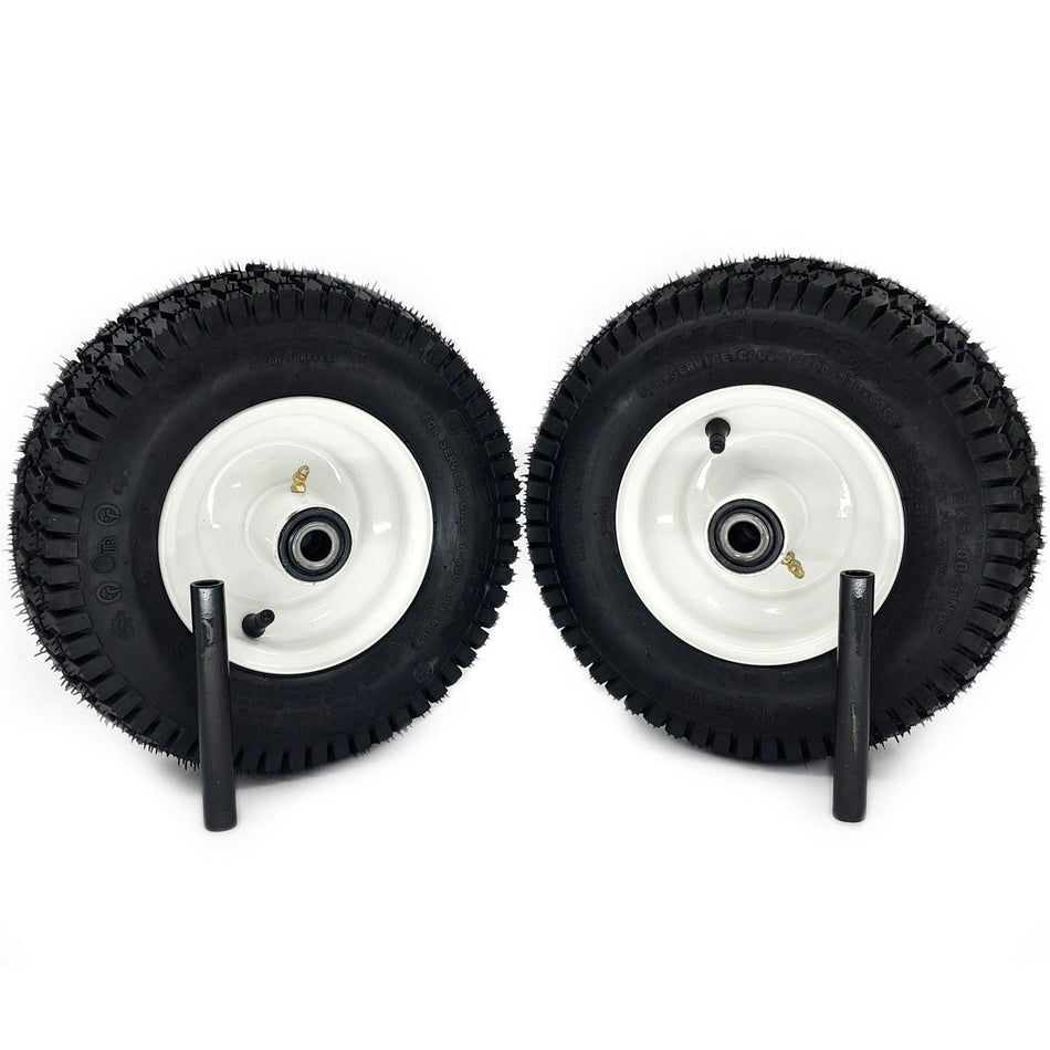 (2) Pneumatic Tire Assemblies 13x5.00-6 Fits Bush Hog TD-1500 TD-1700 90794