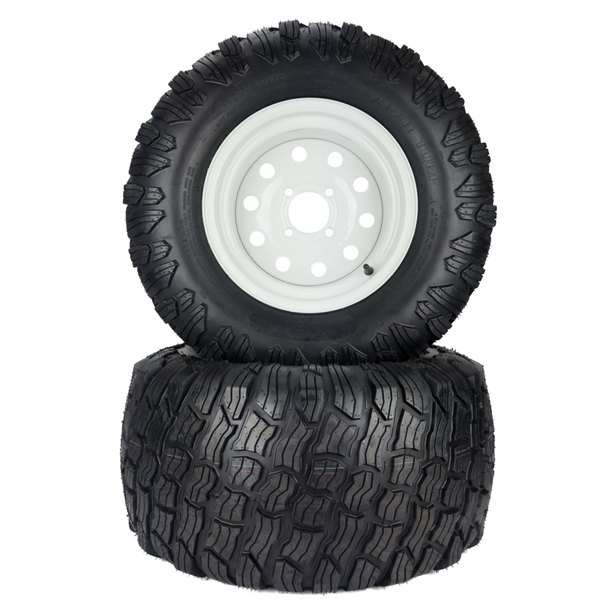 2) Reaper Turf Tire Assemblies 24x12.00-12 Fits Exmark Toro Lazer