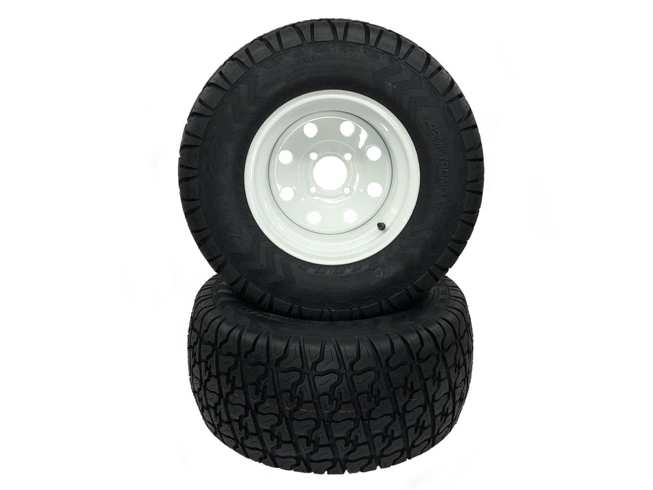 (2) Heavy Duty Tire Assemblies 24x12.00-12 Fits Toro Exmark 109-8972 - 109-3156