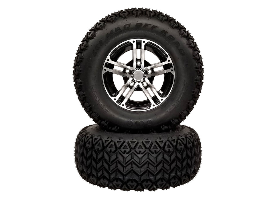 (2) All Terrain Tire Assy 25x10.00-12 Fits Hustler MDV 200617 201618