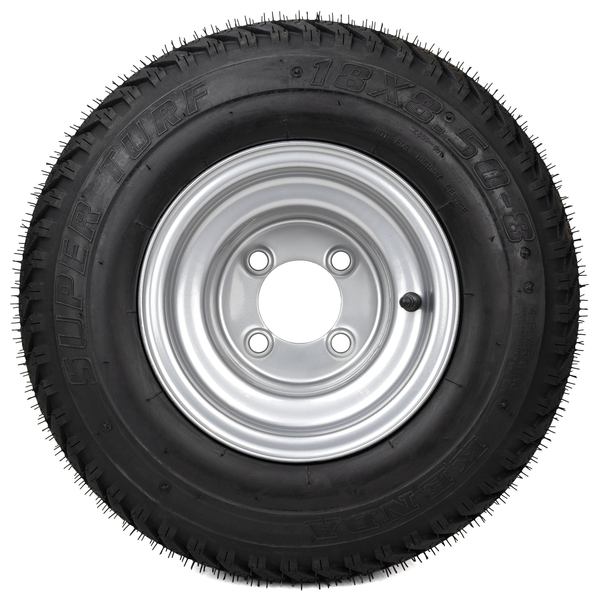1) Super Turf Tire Assembly 18x8.50-8 Fits Hustler Raptor 42