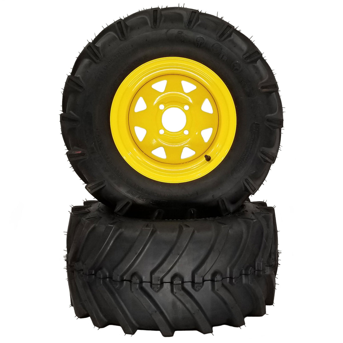 (2) Aggressive Tire Assemblies 24x12.00-12 Fits John Deere ZTrak Pro T ...
