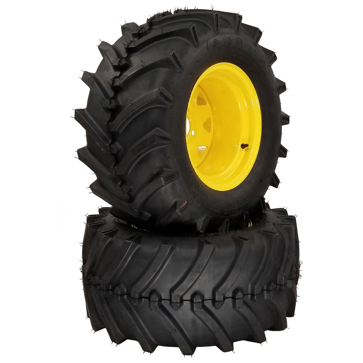 (2) Aggressive Tire Assemblies 24x12.00-12 Fits John Deere ZTrak Pro T ...