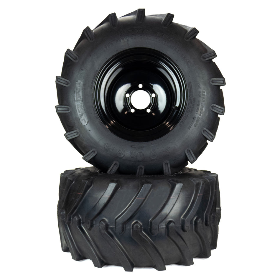 (2) Aggressive Tire Assemblies 26x12.00-12 Fits Gravely Pro-Turn 500 600 60" 72" 07101401